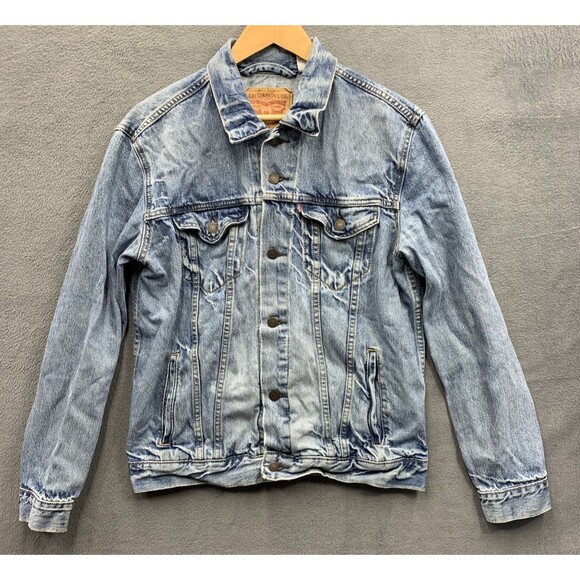 Levi's Men's Trucker Jean Jacket Denim Size M  Great Fade Style 72334 med Wash - Picture 1 of 16